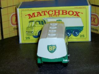 Matchbox Lesney Bedford BP Petrol Tanker 25 c2 BPW decals SC2 VNM & crafted box 6