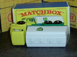 Matchbox Lesney Bedford BP Petrol Tanker 25 c2 BPW decals SC2 VNM & crafted box 7