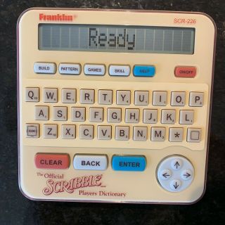 Franklin Official Scrabble Players Electronic Dictionary Handheld Great 
