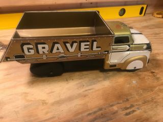 Vintage Marx Sand and Gravel Tin Dump Truck Toy 1950 ' s Litho Lithograph 5