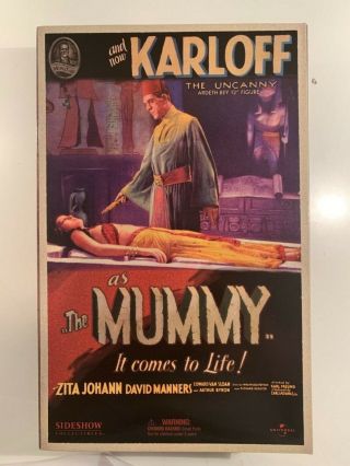 Sideshow The Mummy 12” Ardeth Bey Figure Universal Monsters Nib Karloff