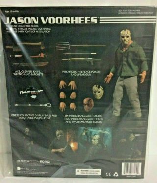 MEZCO TOYZ JASON VOORHEES FRIDAY THE 13TH PART 3 ONE:12 COLLECTIVE ACTION FIGURE 3