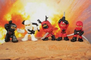 Hasbro Micro Force G I Joe Vs Cobra Villain Ninja Figure Cake Topper 5pc 5_fghjk