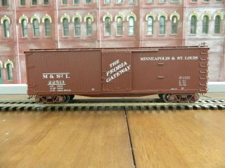 Atlas O,  2 Rail,  M & St.  L Usra Double Sheathed Wood Box Car,