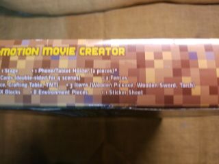 NIB Mattel Mojang Minecraft Stop - Motion Movie Creator Kit w/ 4 Exclusive Figures 4