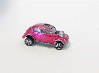 Creamy Pink Custom Volkswagen Us White Interior Redline Hot Wheels Vw Bug