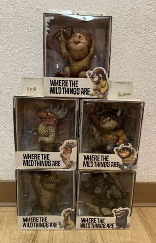 2000 Mcfarlane Toys Where The Wild Things Are Set Of 5 Nib