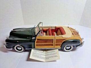 Franklin Precision Models 1948 Chrysler Town And Country In 1/24 Scale