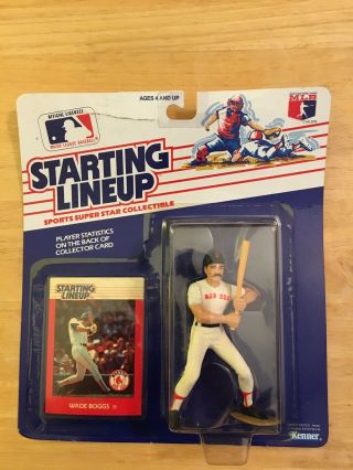 1988 Wade Boggs Starting Lineup Slu Sports Figure Boston Red Sox Packaged