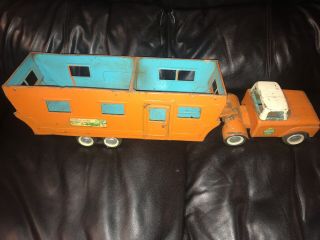 Vintage 1960’s Nylint 6601 Mobile Home With Truck