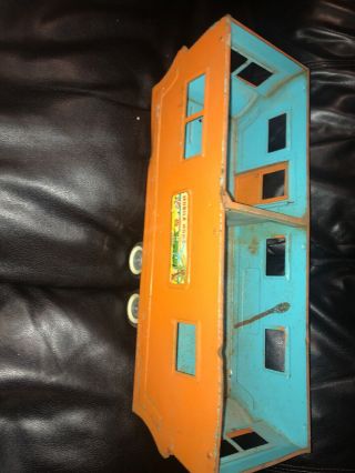 Vintage 1960’s Nylint 6601 Mobile Home With Truck 7