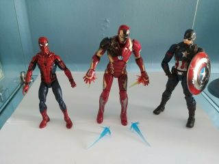 Marvel Legends Captain America Civil War 6 " Figure 3 - Pack Iron Man Spiderman