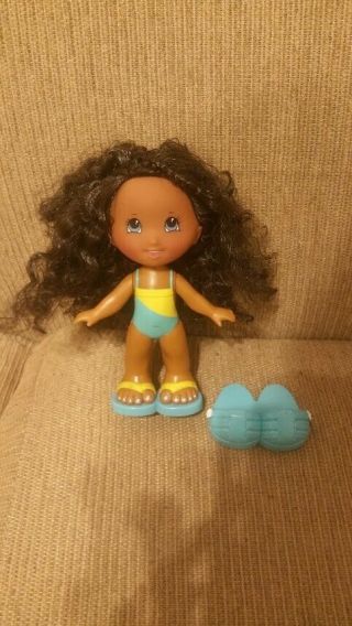 Fisher Price Snap N Style Doll With Blue Sandals No Accessories No Outfits