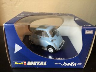 Revell Metal 1:18 Bmw Isetta 250 Bubble Car In Blue; Rare