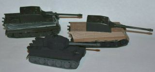 2 Roco 1:87 Ho Konigstiger Tank,  1 Pzkw Vi Tiger I German Wwii Minitanks