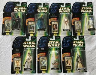 Star Wars The Power Of The Force Flashback Hasbro Action Figures Set Of 7
