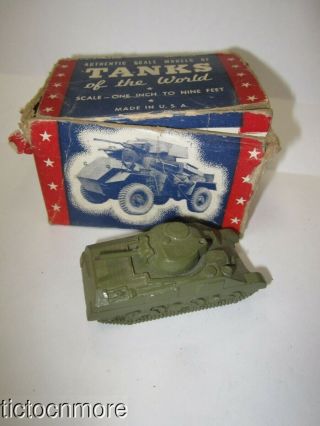 Vintage Authenticast Comet Metal No 5011 Wwii British Sherman Tank Model & Box