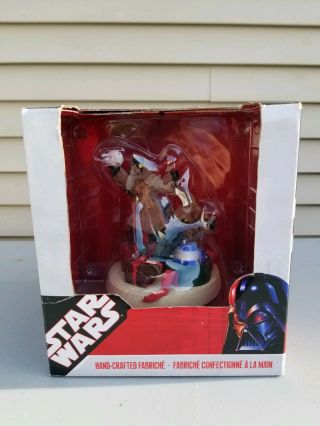 Star Wars Boxed Kurt S.  Adler Land Of The Jawas Fabric Mache Holiday Figures