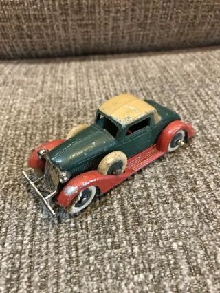 Vintage Tootsietoy Graham Coupe Green Red Diecast Toy Car
