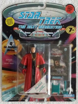 Star Trek The Next Generation Q In Judges Robes With Space Cap
