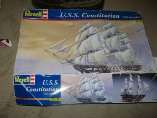 Revell Uss Constitution Old Ironsides Ship 1:196 Model Kit 85 - 5404 Skill 3