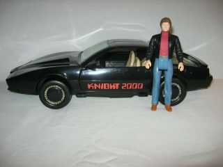 Vintage 1983 Kenner Knight Rider Knight 2000 Kitt Car W/ Michael Knight Figure