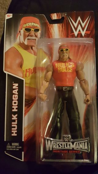 Wwe Wrestlemania.  Hulk Hogan Heritage Series Figure