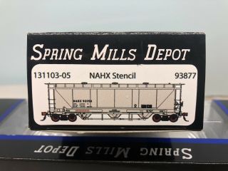 Spring Mills Depot - NACC PD3000 Covered Hopper,  NAHX Roman 93877 3
