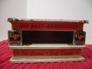 American Flyer S Gauge Masonite Mini - Craft Hot Dogs Hamburger Hires Root Beer S