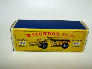 Matchbox Major Pack M - 1 Empty D Type Box Whitlock Dinkum Dumper Exc - Near