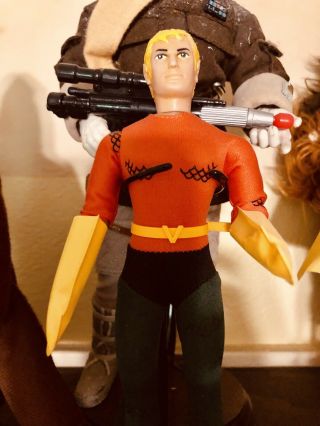 Mego 8” Auqaman 1974 With Stand Body And Suit.