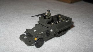 ROCO MINITANKS - WWII US ARMY M3 MORTAR HALFTRACK.  CREW,  PAINTED & DECALED 2