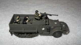 ROCO MINITANKS - WWII US ARMY M3 MORTAR HALFTRACK.  CREW,  PAINTED & DECALED 3