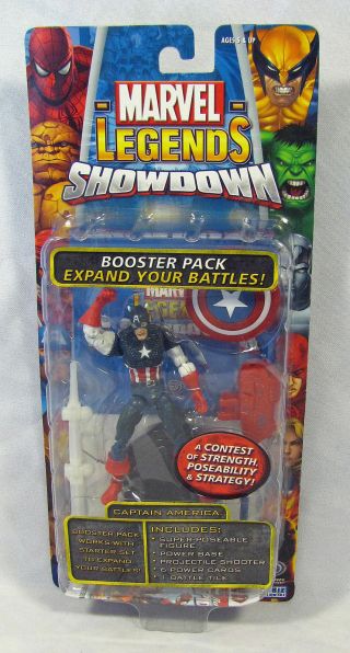 Marvel Legends Showdown Captain America Booster Pack 3.  5in Figure Toybiz S97 - 8