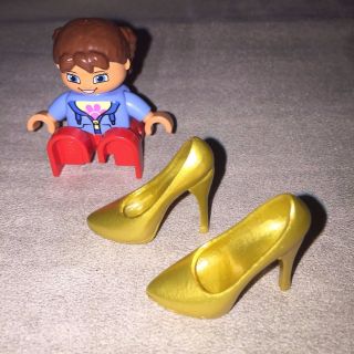 1/6 Scale High Heel Pumps Shoes GOLD For 12 
