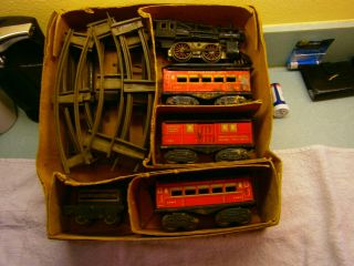 Very Old American Flyer Steam Passenger Set W/ Old Track & Set Box