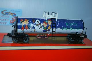Lionel Standard O Scale Snoopy And Friends Christmas Uni - Body Tank Car
