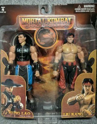 Jazwares Mortal Kombat Shaolin Monks Kung Lao & Liu Kang Action Figures -