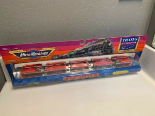 Vintage Galoob Micro Machines Continental Bullet Toy Train Set