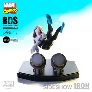1/10 Spider Gwen " Spider Man " Iron Studios Battle Diorama Series