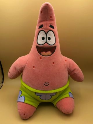 Spongebob Squarepants Patrick Star Plush Stuffed Toy 2004 Viacom Nickelodeon