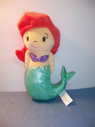 Disney Princess Ariel Plush Toddler Doll 11 " Just Play - The Little Mermaid Euc