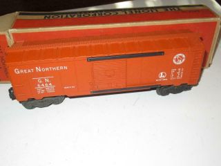 Lionel Post - War - 6464 - 25 - Great Northern Boxcar - Boxed - 0/027 - B1
