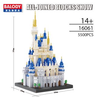BALODY Architecture Princess Castle DIY Diamond Mini Building Nano Blocks Bricks 2