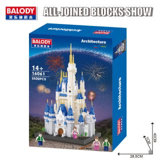 BALODY Architecture Princess Castle DIY Diamond Mini Building Nano Blocks Bricks 3