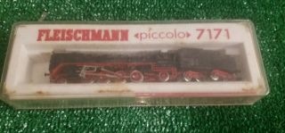 Fleischmann Piccolo N Gauge 2363 2 - 10 - 0 Steam Locomotive and the 7171 4