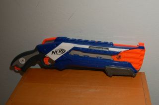 Nerf N - Strike Elite Roughcut 2x4 Dart Blaster Gun Toy Blue Hasbro 2012