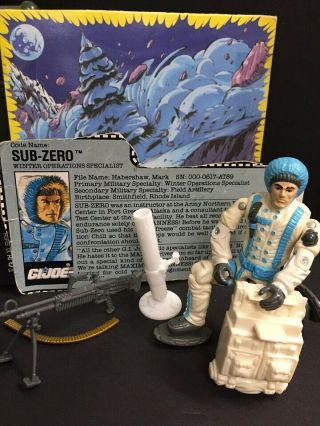 1990 Sub Zero - 100 Complete (vintage Gi Joe Figure