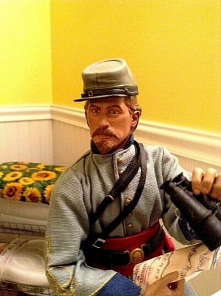 12 " Sideshow Brotherhood Of Arms Civil War Confederate Infantry Officer Figure