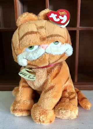 2004 Ty Beanie Buddy Garfield Cat The Movie Fat Jim Davis Plush Stuffed Toy 10 "